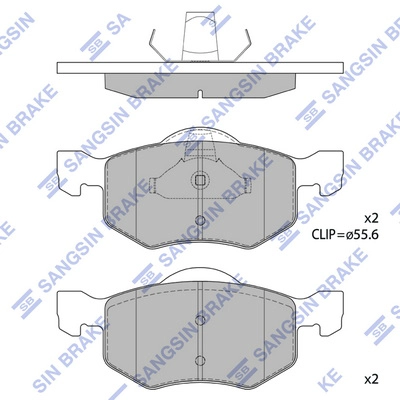 HI-Q SP1519 - Тормозные колодки 