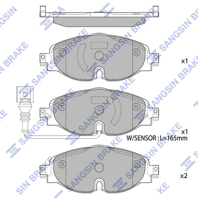 HI-Q SP1678 - Тормозные колодки 