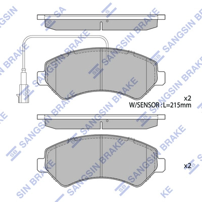 HI-Q SP1716 - Тормозные колодки 