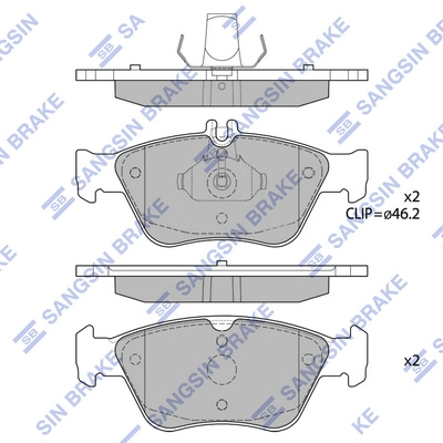 HI-Q SP1755 - Тормозные колодки 