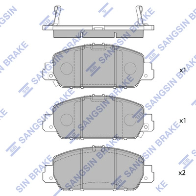HI-Q SP1779 - Тормозные колодки 