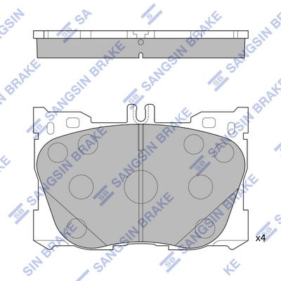 HI-Q SP1871 - Тормозные колодки 