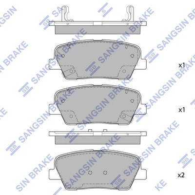 HI-Q SP1883 - Тормозные колодки 