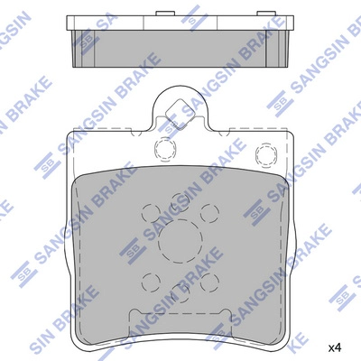 HI-Q SP2208 - Тормозные колодки 