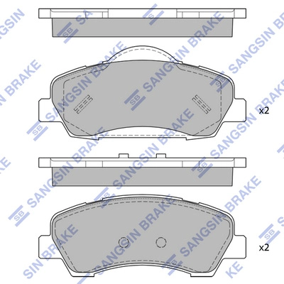 HI-Q SP4208 - Тормозные колодки 
