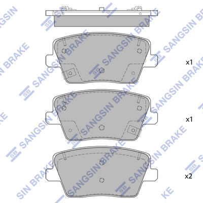 HI-Q SP4331 - Тормозные колодки 