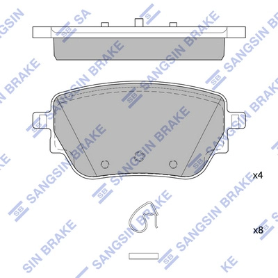 HI-Q SP4337 - Тормозные колодки 