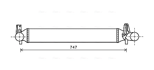 AVA QUALITY COOLING STA4042 - Интеркулер