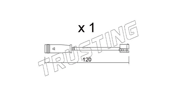 TRUSTING SU.398 - Датчик износа тормозных колодок