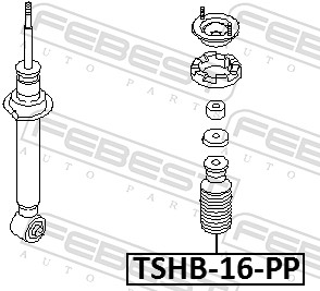 FEBEST TSHB-16-PP - Пыльники и отбойники амортизатора