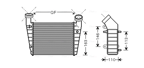 AVA QUALITY COOLING VNA4238 - Интеркулер