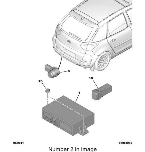 PSA 6590a5 - датчик парковки