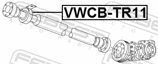 FEBEST VWCB-TR11 - Подвесной подшипник
