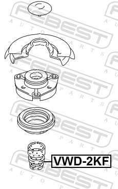 FEBEST VWD-2KF - Отбойник амортизатора