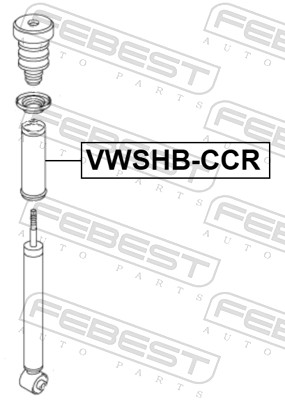 FEBEST VWSHB-CCR - Пыльник амортизатора