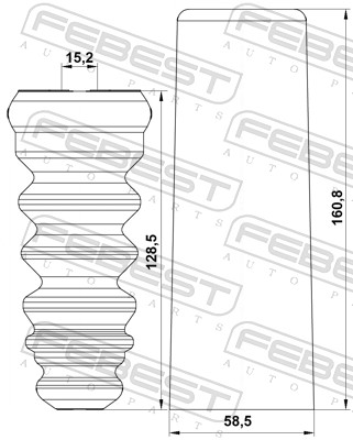 FEBEST VWSHB-GOLVIR-KIT - Пыльники и отбойники амортизатора