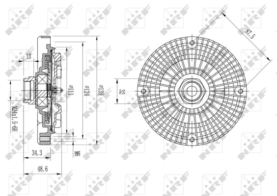 WILMINK GROUP WG1721030 - Вискомуфта вентилятора