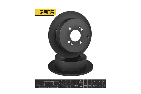 ZENTPARTS Z06290 - Тормозные диски