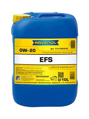 Моторное масло RAVENOL EFS SAE 0W-20
