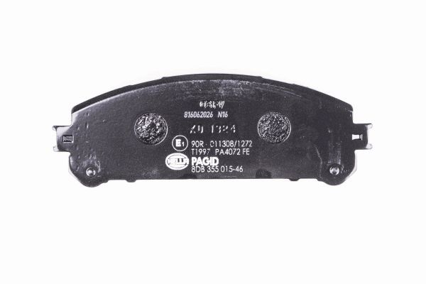 HELLA 8DB 355 015-461 - Тормозные колодки 