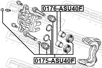 FEBEST 0175-ASU40F - Ремкомплект суппорта