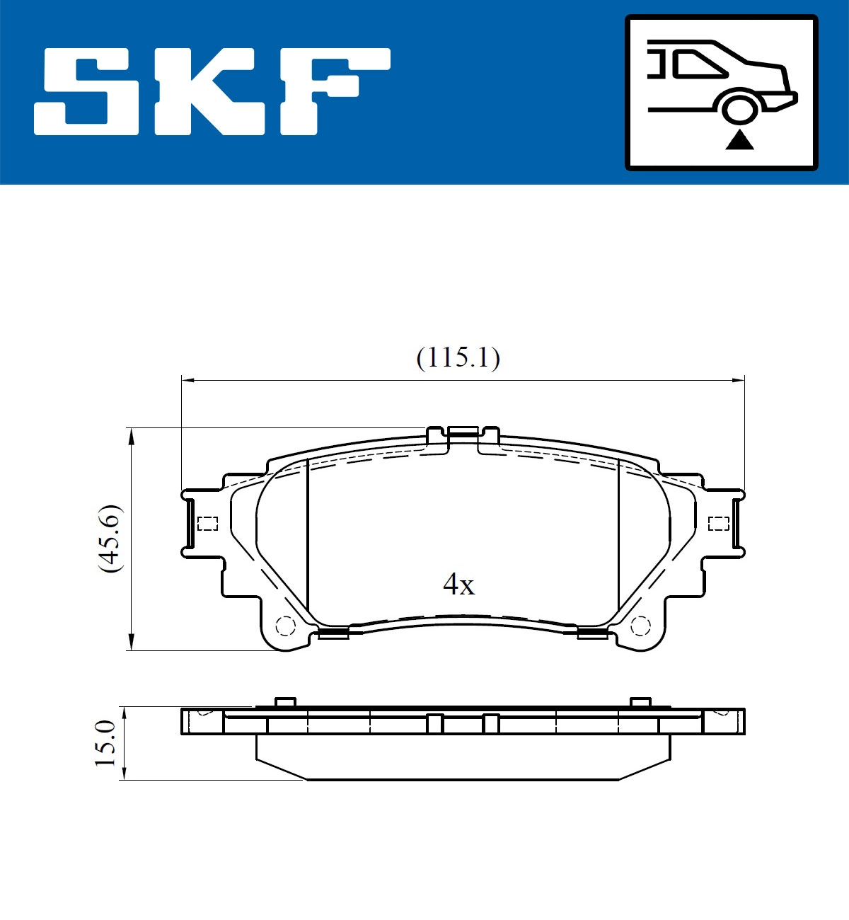SKF VKBP 90604 - Тормозные колодки 