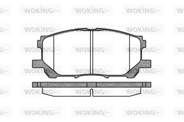 WOKING P11393.00 - Тормозные колодки 