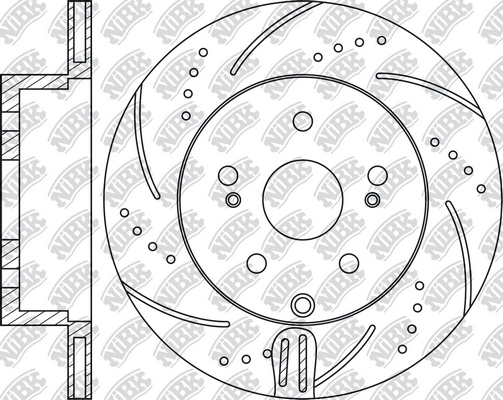 NIBK RN21002DSET - Экономичный тормозной диск