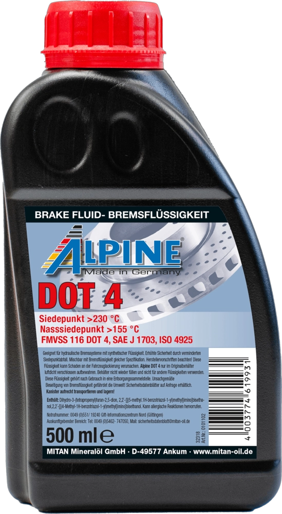 Тормозная жидкость Brake Fluid DOT 4