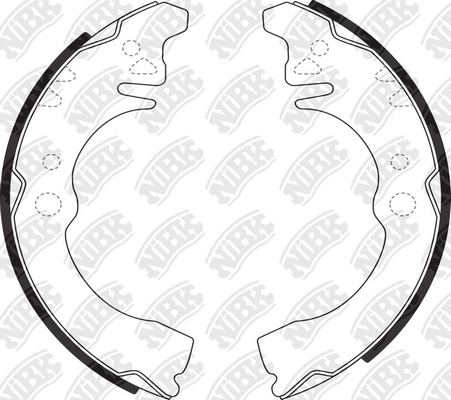 NIBK FN0034 - Барабанные колодки