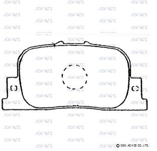 ADVICS A2N066 - Тормозные колодки 