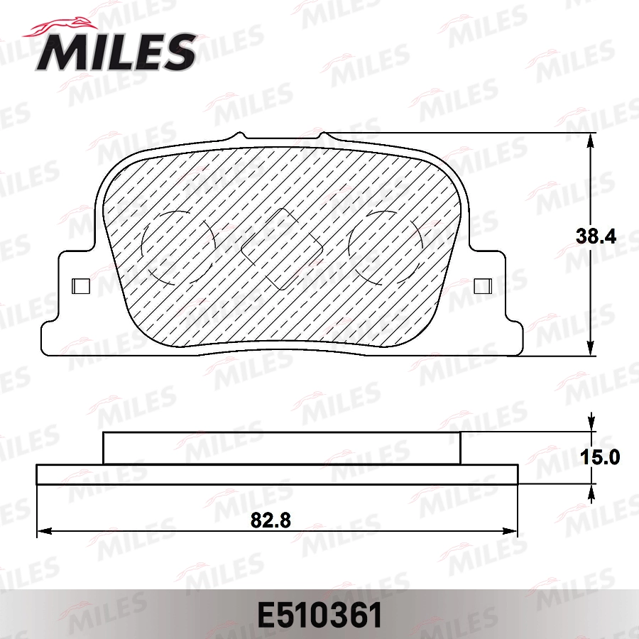 MILES E510361 - Тормозные колодки 