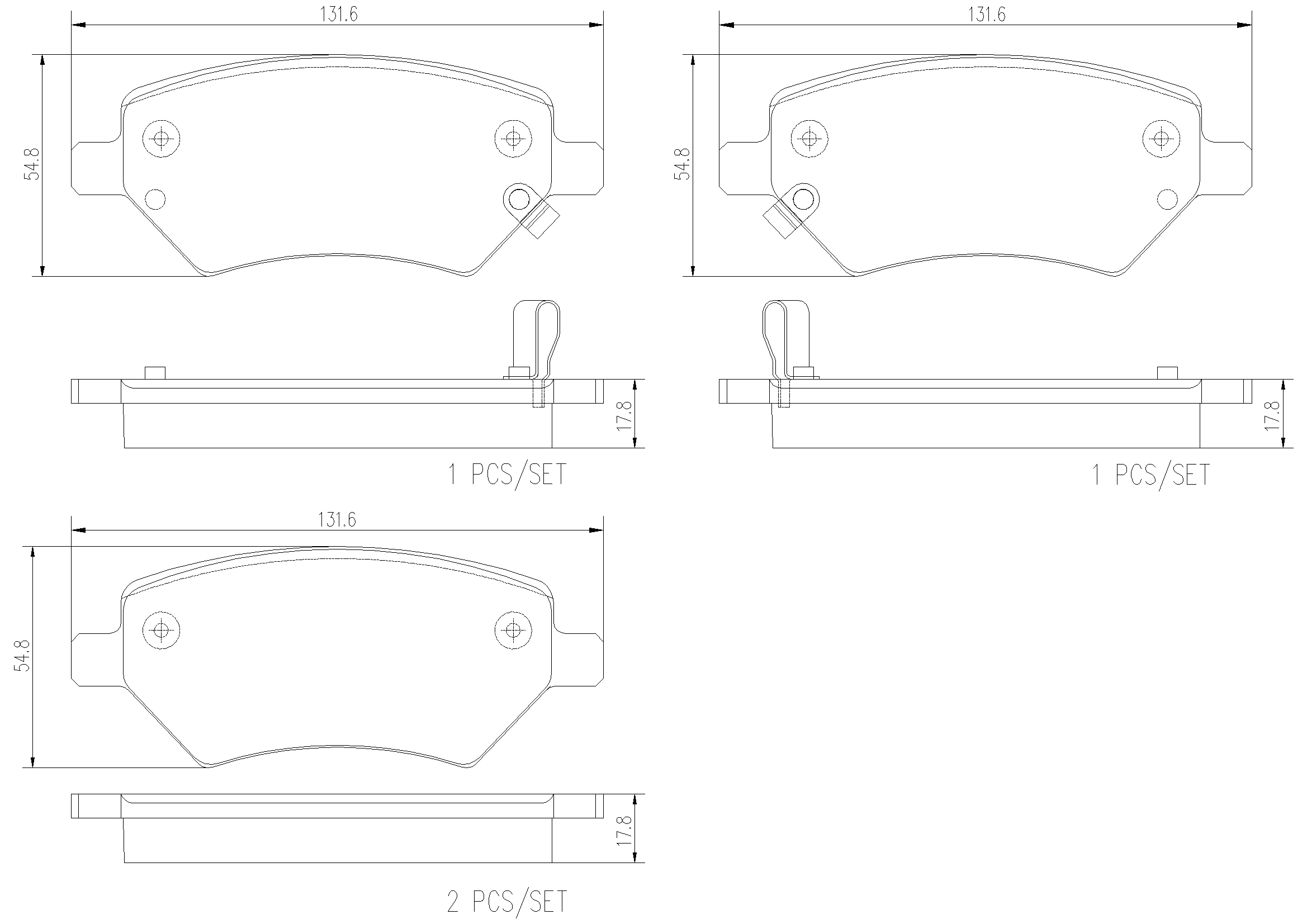 Комплект тормозных колодок, дисковый тормоз PRIME LINE - Ceramic