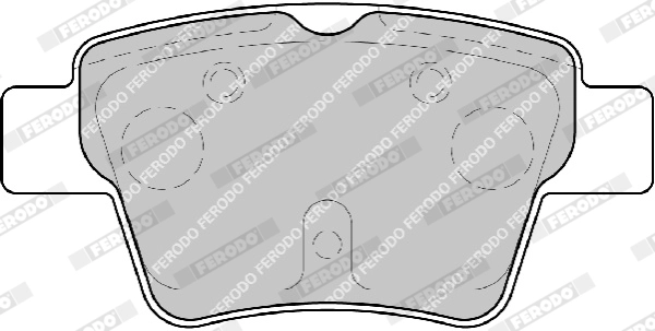 FERODO FDB1784 - Комплект тормозных колодок, дисковый тормоз PREMIER ECO FRICTION