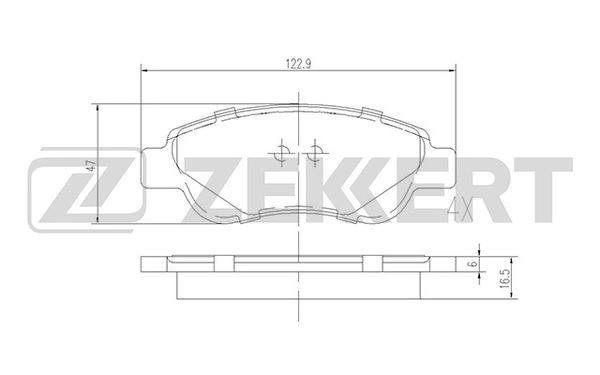 ZEKKERT BS-1939 - Тормозные колодки 