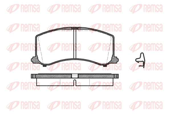 REMSA 0595.02 - Тормозные колодки 
