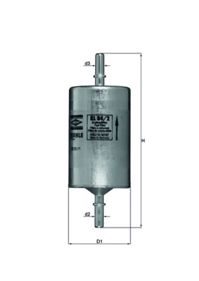 KNECHT KL 84/2 - Топливный фильтр