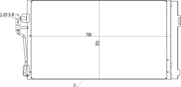 HART 608 682 - Радиатор кондиционера