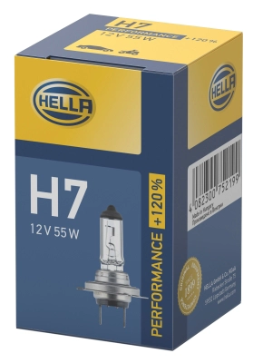 HELLA 8GH 223 498-031 - Лампа накаливания, фара дальнего света PERFORMANCE UP TO 120%