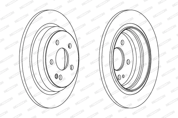 FERODO DDF1234C - Тормозной диск PREMIER Coat+ disc