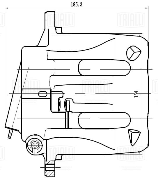 TRIALLI CF 032004 - Тормозной суппорт