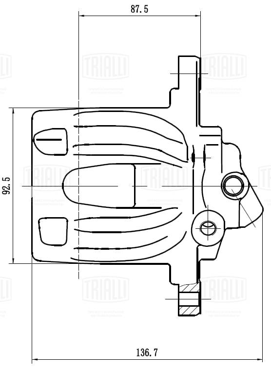 TRIALLI CF 032007 - Тормозной суппорт