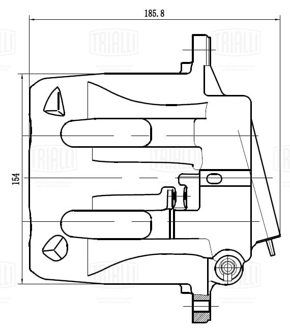 TRIALLI CF 032005 - Тормозной суппорт