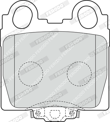 FERODO FDB1610 - Комплект тормозных колодок, дисковый тормоз PREMIER
