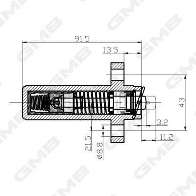 GMB GHAT-115 - Успокоитель ремня ГРМ