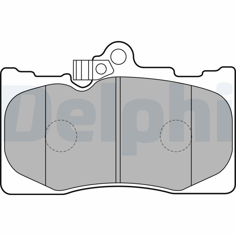 DELPHI LP2122 - Тормозные колодки 