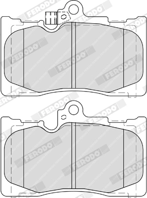 FERODO FDB4216 - Комплект тормозных колодок, дисковый тормоз PREMIER
