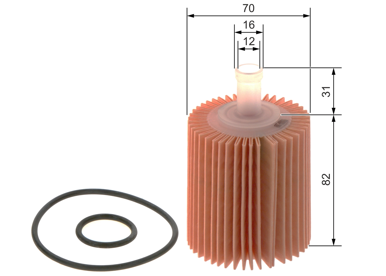 BOSCH 0 986 4B7 014 - Масляный фильтр