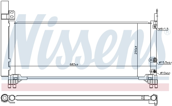 NISSENS 941221 - Радиатор кондиционера
