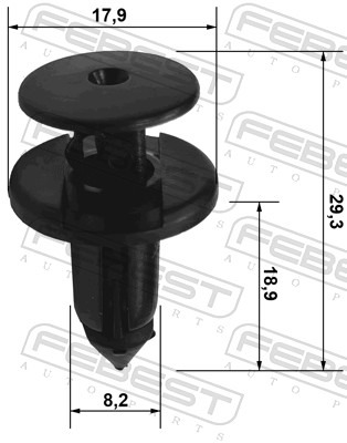 FEBEST 88570-027 - Клипса